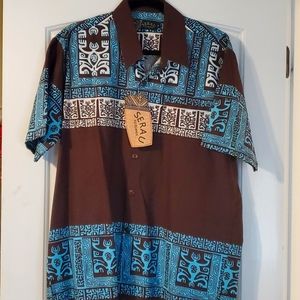 Button Down XL Men's Polo/Bula from Fiji